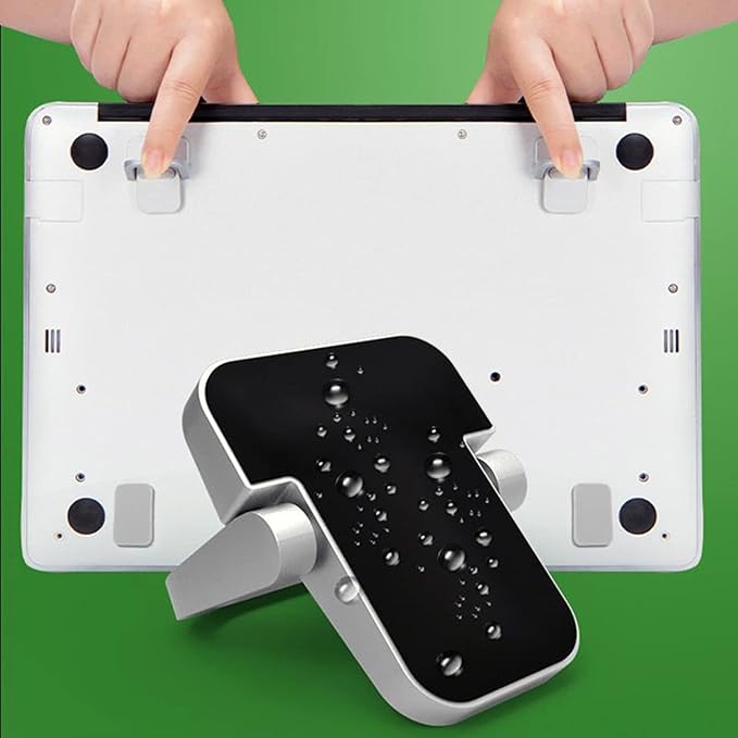 Notebook Stand, Computer Keyboard Bracket Mini Portable Heightened Cooling Stand (Silver)