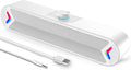 LENRUE Computer Speakers,Wired USB-Powered PC Speakers with 10W Stereo Sound,Sound-bar Speakers for PC Desktop Computer Laptop Monitor (AUX-White)
