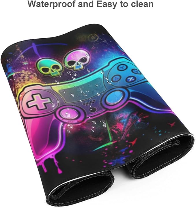 Mouse Pad Gaming - Large Mouse Pad for Desk with Waterproof Surface & Durable Design Desk Mat for Desktop & Office Accessories (Gamer)