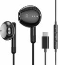 USB C Headphones for iPhone 17 16 15 Pro Max Plus iPad Pro USB C Earphones with Microphone Volume Control USBC Wired Earbuds USB Type C Earphone for Google Pixel 8 Samsung S25 S24 S23 S22 S21 S20 A55