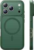 TAURI for iPhone 17 Pro Case, Compatible with MagSafe, (Full Camera Protection) Camera Control Cover Solid-Color Matte Magnetic Phone Case for 17 Pro 6.3", Green