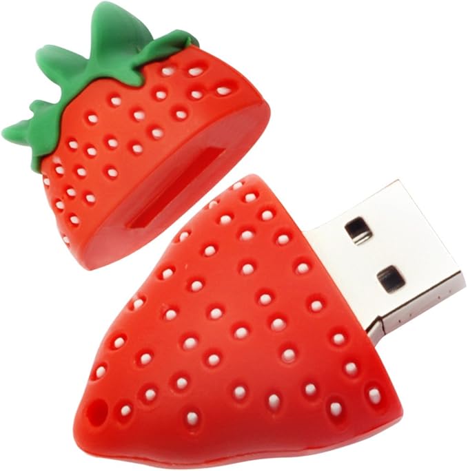 4X16GB Fruits USB Flash Drive Cute USB Thumb Drive Memory Stick Pineapple Carrot Banana Strawberry Pen Drive Gift Data Storage U Disk(Pack of 4 Fruits)