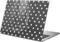Compatible with MacBook Air 13 inch Case M1 A2337 A2179 A1932 2022 2021 2020 2019 Release, Cute White Polka Dot Protective Hard Shell Clear Black Cover for MacBook Air 13.3 inch