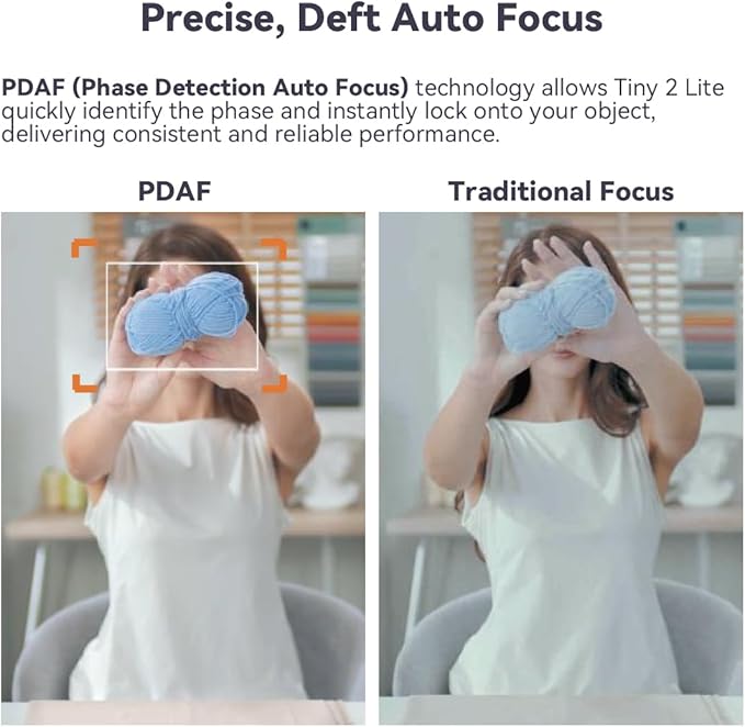 OBSBOT Tiny 2 Lite AI-Powered 4K UHD PTZ Webcam,1/2" CMOS 4X Digital Zoom, AI Auto Tracking, Auto Zoom, Gesture Control 2.0, Beauty Mode,Preset Modes,LiveStream for Game/Meeting/Online Educate