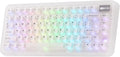 KiiBoom Phantom81 Lite 75% Gasket Mechanical Keyboard, QMK&VIA Programmable, 3 Modes Wireless Gaming Keyboard, RGB Backlights, ABS Case, Hot-Swappable for Windows/Mac/Linux (Clear)