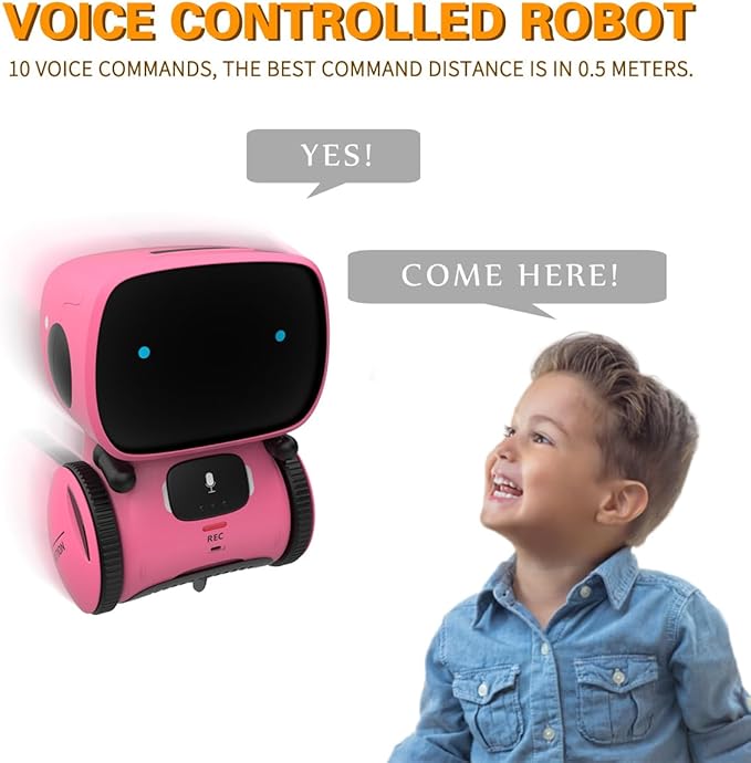 98K Robot Toys for Girls and Boys Rechargeable, Touch and Voice Control Robots Interactive Talking Smart Partner and Teacher with Singing, Dancing, STEM Toy Gifts for Kids Age 3 and Up