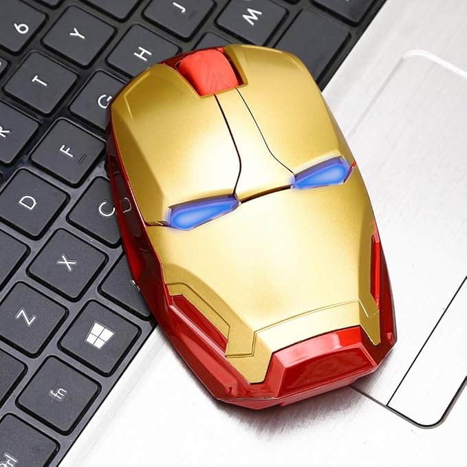 Cool Wireless Mouse, 2.4 G Portable Ergonomic Optical Wireless Mouse with USB Receiver | for Notebook PC Laptop Computer MacBook | with 8G USB Flash Drive | 3 Adjustment Levels