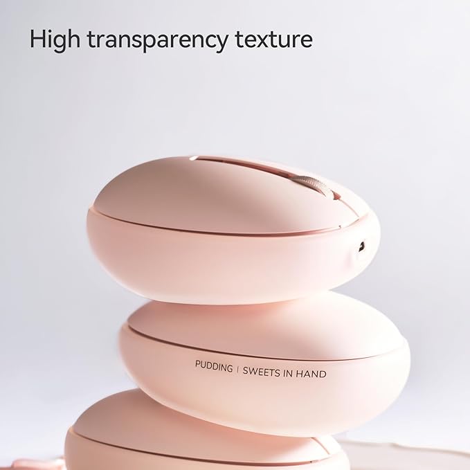 LOFREE Pudding Dual Mode Wireless Mouse with 5 Adjustable DPI Levels, Rechargeable, Office, for Windows, MacOS, iOS, Android, Compatible with PC, Mac, Laptop（Foundation）