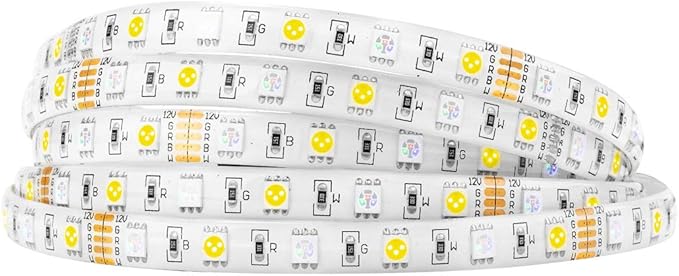 BTF-LIGHTING 5050 RGBW RGB+Warm White(2700K-3000K) 150RGB+150White LED Tape Light 5m 16.4ft 60LED/m Multi-Colored IP65 10mm Width FPCB DC12V for Bedroom Home Decoration(No Adapter or Controller)