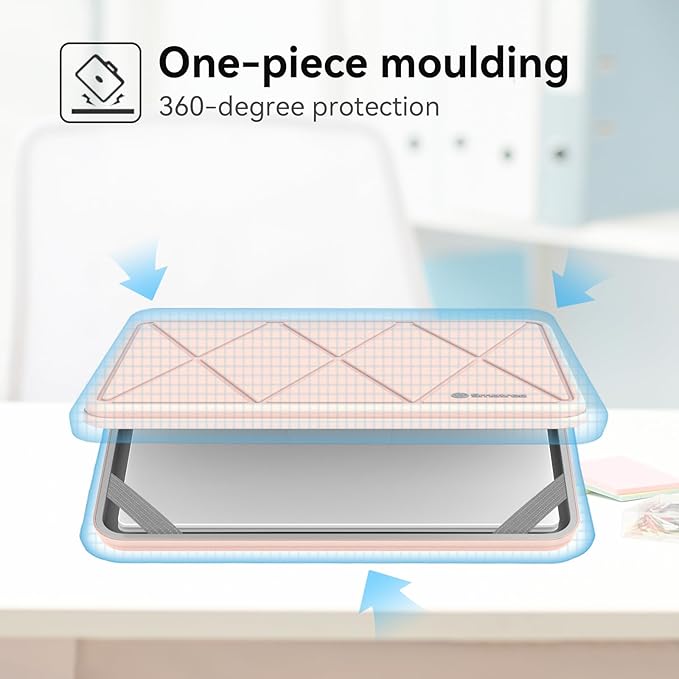 Smatree Hard EVA Protective Sleeve Case Compatible for 13.4 inch DELL XPS 13 2-in-1/13 Plus Laptop, for 13 inch DELL XPS 13 9345 Copilot+PC/9350/9340/9320/9315/9310/7390, Pink (X8017TP)