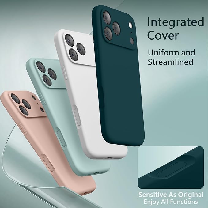 FireNova Magnetic for iPhone 17 Pro Case, Compatible with MagSafe, [Integrated Silicone Camera Control Button] [Camera Protection] Anti-Scratch Microfiber Lining Phone Case, 6.3", Alpine Green