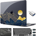 CISSOOK Compatible with MacBook Air 13.6 Inch Case A3449 A3240 A3113 A2681, Laptop Hard Shell Mountain Sunshine Cover with Keyboard Cover for MacBook Air 13 M2 M3 M4 M5 Release 2022 2024 2025 2026