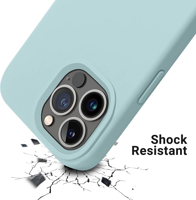 OTOFLY Designed for iPhone 13 Pro Max Case, Silicone Shockproof Slim Thin Phone Case for iPhone 13 Pro Max 6.7 inch (MintCream)