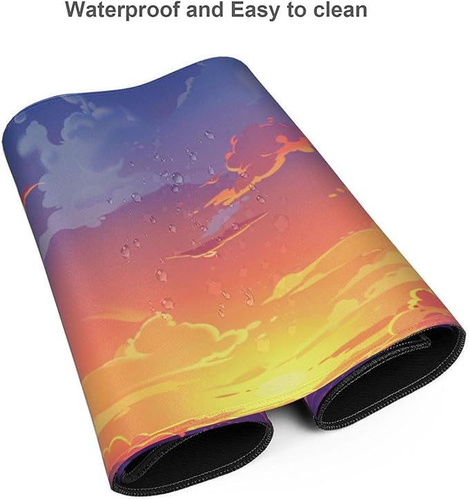 48 x 24 Inches Cute Desk Mat Kawaii Pink Purple Desk Pad Anime 3XL Large Mouse Pad Big Full Desk Gaming Mousepad Laptop Computer Keyboard Mouse MatDesk Decor Desk Accessories