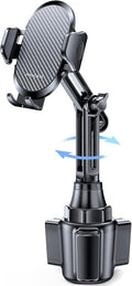 Miracase 2025 Upgraded Universal Cup Phone Holder for Car, [Rotatable & Adjustable] Long Neck Car Cup Holder Phone Mount Compatible with iPhone, Samsung, Google & More Smartphones