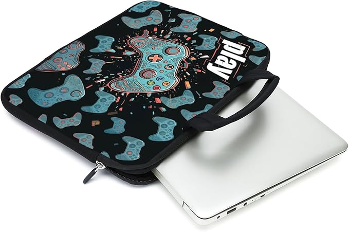 AMARY laptop sleeves 11.6" 12" Laptop Handle Bag Neoprene Notebook Carrying Pouch Chromebook Sleeves case (Games-1)