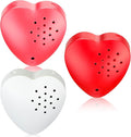 Copkim 3 Pcs 20 Seconds Valentine's Voice Recorder for Stuffed Animal Heart Shape Sound Recorder Push Button Recordable Device Sound Module for Gift Recording Voice Message (Red, White,Pink)