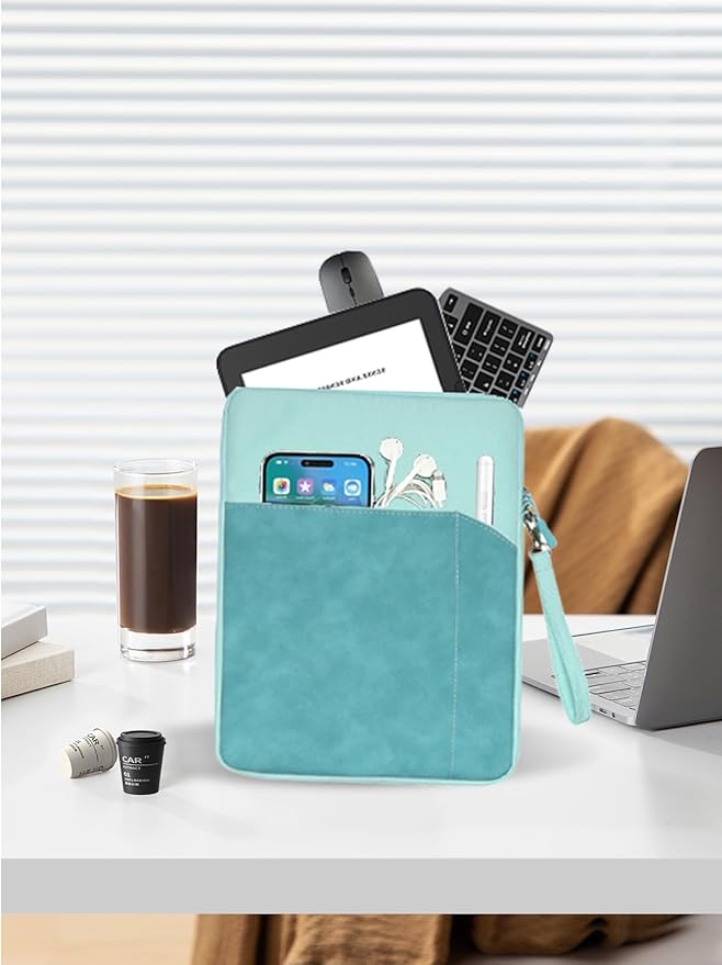 Tablet Sleeve for Nook GlowLight 4 Plus eReader 7.8 inch,360 Protective Bag Carrying Case Water-Resistant,Green.