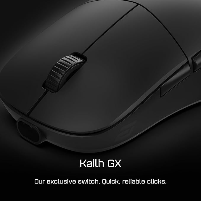 ENDGAME GEAR XM2w 4k Wireless Gaming Mouse – 4000Hz Polling Rate, Kailh GX Switches, PixArt PAW3395 Sensor, Lightweight ~62 g, Black