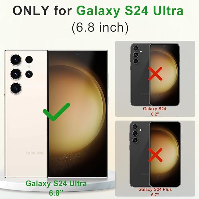 MALEWOLF Case for Samsung Galaxy S24 Ultra, Compatible with Magsafe, [Invisible & Adjustable Stand] for Matte Translucent Cover, Anti-Slip Shockproof Slim Phone Case for Galaxy S24 Ultra (Brown)