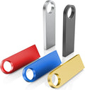 5 Pack 16GB USB Flash Drive with Keychains, Wooolken Sleek Metal USB 2.0 Thumb Drives Memory Stick for PC Laptop Computer