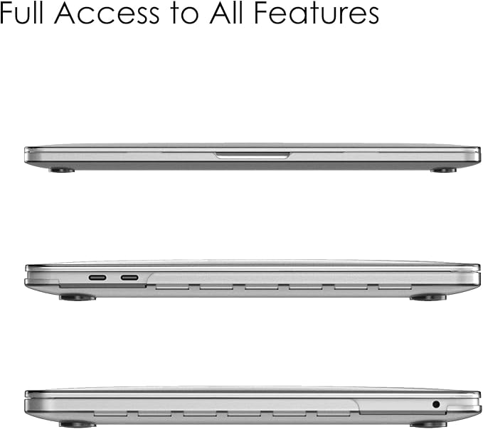 Fintie Case for MacBook Pro 13 Inch A2338(M2 M1) A2251 A2289 A2159 A1989 A1706 A1708 (2016-2021 2022 2023 Release) with/Without Touch Bar- Snap On Hard Shell Case Cover, Frost Clear