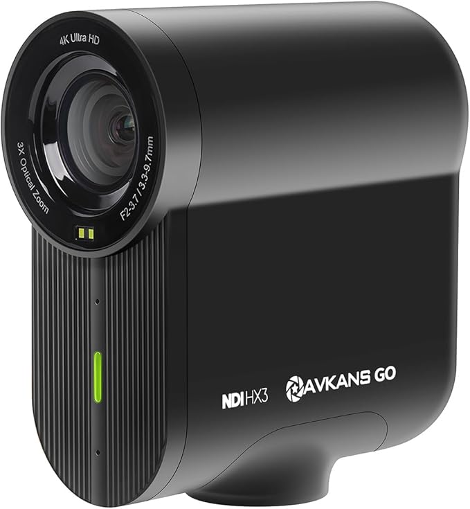Go 4K Camera, Wireless Live Streaming Cámara WiFi Sport Action 90 Degree Wide Angle Webcam with 9X Zoom, Video Recording Camera for Baseball/Softball/Volleyball/Basketball Gamechanger