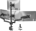 WALI Quad Monitor Mount for 13-27 inch Screens, Extra Tall 4 Monitors Desk Mount, up to 19.8lbs, 32.2 inch Height Max, Fully Adjustable 4 Monitor Arms, VESA 75/100mm (GSDM004S), Black