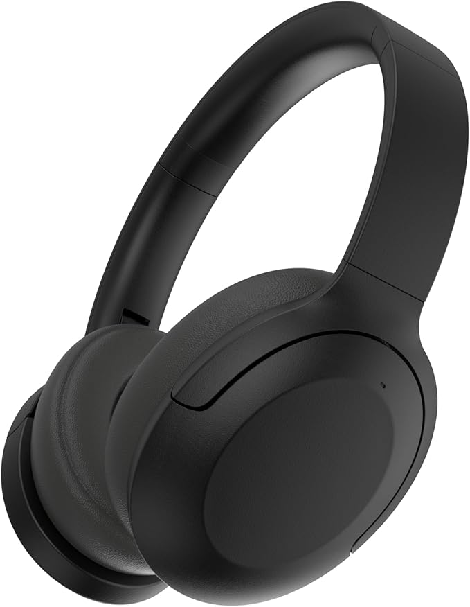 GU-DI Active Noise Cancelling Headphones, Wireless Bluetooth Over Ear Headphones, Hi-Res Audio, Deep Bass, with mic, Foldable Lightweight Headset, Suitable for Travel Home Office Gym Cellphone PC
