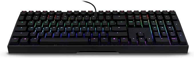 Cherry MX 3.0S, Wired Mechanical Gaming Keyboard, Robust Aluminum Housing, RGB-Lighting, Full Key Rollover, Anti Ghosting, MX2A Silent RED Switches, Black