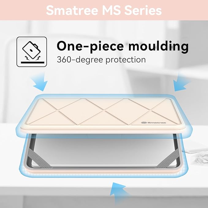 Smatree MS59T Hard EVA Protective Sleeve Case with Stand Compatible for 14 inch HP Elite C645 G2 Chromebook/Elite C640 14, for 14inch HP Pavilion Laptop 14-dv2097nr/14-ec1097nr, White