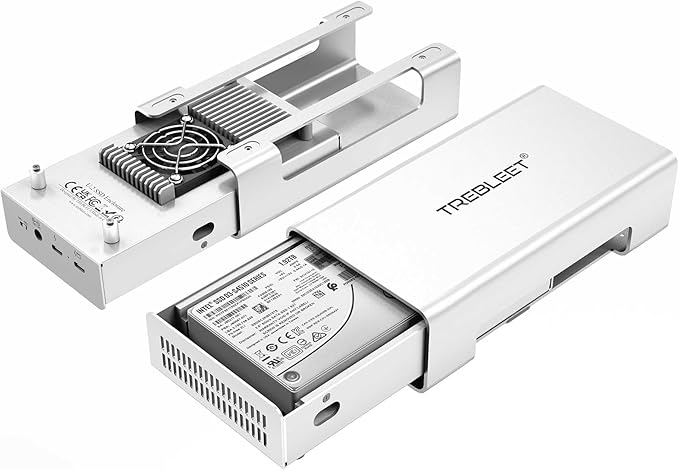 USB4 V2 80Gbps Compatible with Thunderbolt 5 to U.2/3 NVMe SSD Enclosure, Up to 7000Mb/s TB5 to U.2/3 (SFF-8639) PCIe Adapter, Aluminum External 2.5” U.2&U.3 SSD Case Compatible with Thunderbolt 4