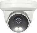 UNILOOK 4K PoE Security Camera, 8MP Turret IP Camera Outdoor Indoor Wired, 100ft Smart Color Night Vision, Human/Vehicle Detection, IP66 Built-in Audio, @20fps, Wide Angle, Metal Housing, NDAA