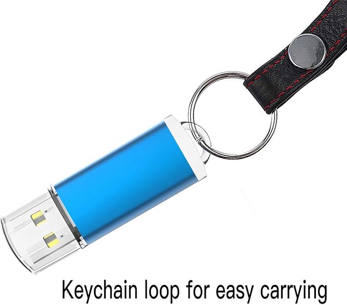 8GB USB Flash Drive 10 Pack K&ZZ USB 2.0 Thumb Drive 8 GB Memory Stick Gig Sticks Data Drive Flash Stick U Disk with LED Indicator (5 Mixed Colors: Blue Green Pink Orange Purple)