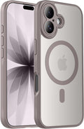 Symcele Designed for iPhone 17 Case, Compatible with MagSafe, [Camera Protection] [15FT Military Droptection] Shockproof Translucent Matte Anti-Slip Phone Case, 6.3", Natural Titanium