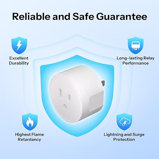 SONOFF Matter Smart Plug S41s 4-Pack, 15A 1800W WiFi Smart Plug Outlet, ETL Certified, Remote & Voice Control with Timer, Compatible with Alexa, Google Home, Apple HomeKit & SmartThings