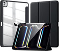 New Compatible with iPad Pro 13 inch Case M5 2025/M4 2024 with Built-in Pencil Holder, Kidopire for iPad Pro 13 Case with Clear Back Shell, Support Pencil Pro & Pencil USB-C, Auto Wake/Sleep, Black