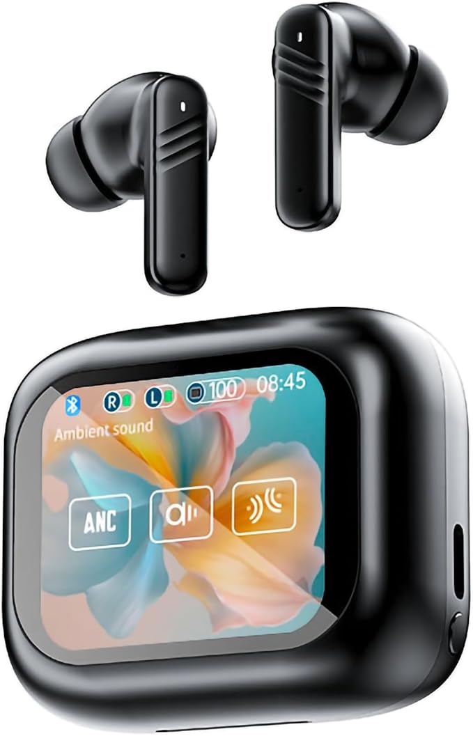LX-10 Hybrid Active Noise Cancelling Wireless Earbuds BT 5.4 Play Time 4-5 Hours Stereo in-Ear Headphones, Environment Noise Cancelling Gaming Earbud, Waterproof IPX-4