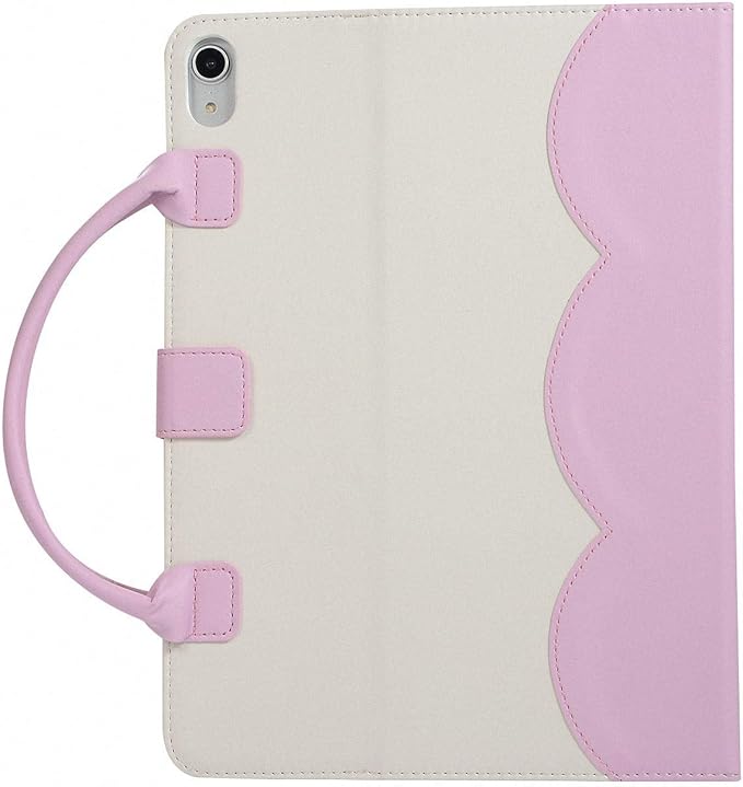 Handbag Case for iPad A16 11" 11th/10th Generation (2025/2022), Techcircle Cute Bowknot Pocket [Magnetic Closure] Wallet Folio Stand Double Handle PU Leather Carrying Case, Auto Sleep/Wake, Pink