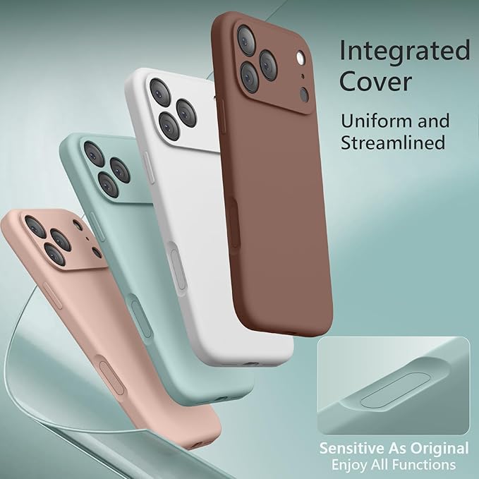 FireNova Magnetic for iPhone 17 Pro Case, Compatible with MagSafe, [Integrated Silicone Camera Control Button] [Camera Protection] Anti-Scratch Microfiber Lining Phone Case, 6.3", Mint Green
