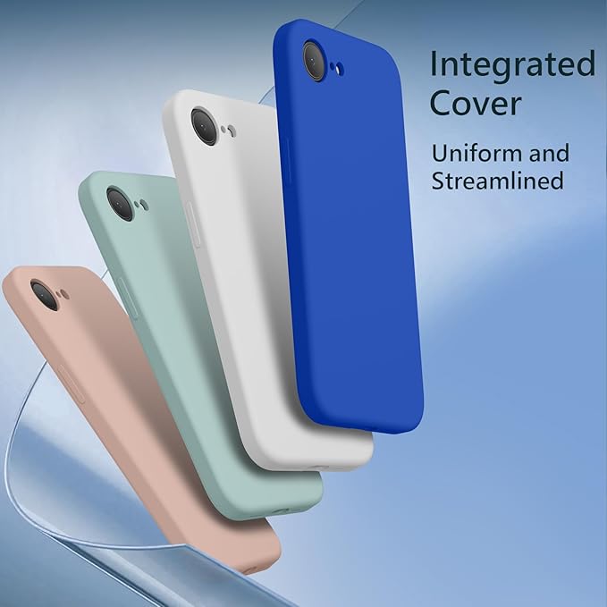 FireNova Magnetic for iPhone 17e Case/iPhone 16e Case, Compatible with MagSafe, [Silicone Camera Protection] Microfiber Lining Phone Case, 6.1", Klein Blue