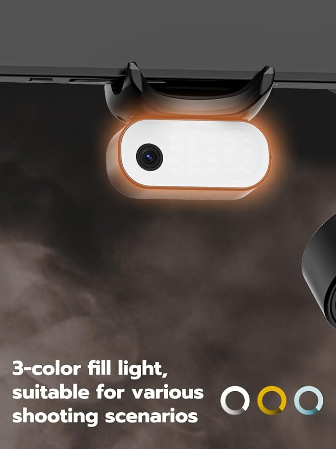 AOCHUAN Gimbal Stabilizer for iPhone w/AI Tracking Module &Fill Light, 3-Axis Anti-Shake Phone Stabilizer w/Magnetic Remote, Gesture Control, One-Tap Tripod Release, Built-in Extension Rod,Smart X3AI