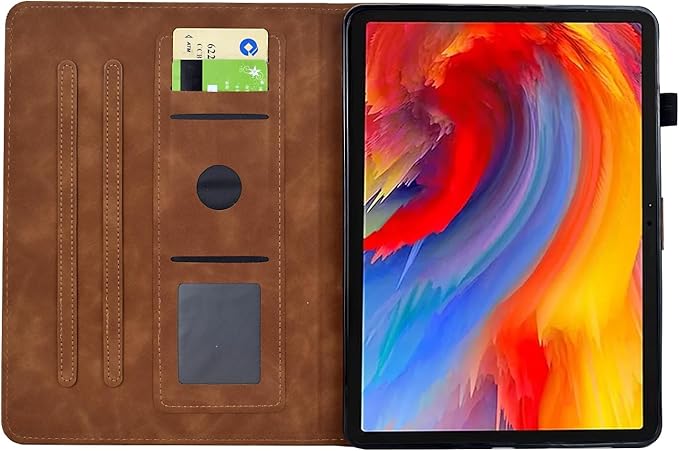 for iPad 9.7 Inch Case iPad 6th/5th Generation Case 2018 2017, Embossed Suede Leather Folio Stand Cover for iPad 9.7 inch/Pro 9.7/Air 2/Air 1, Auto Sleep/Wake, Brown Bird Flower Embossing