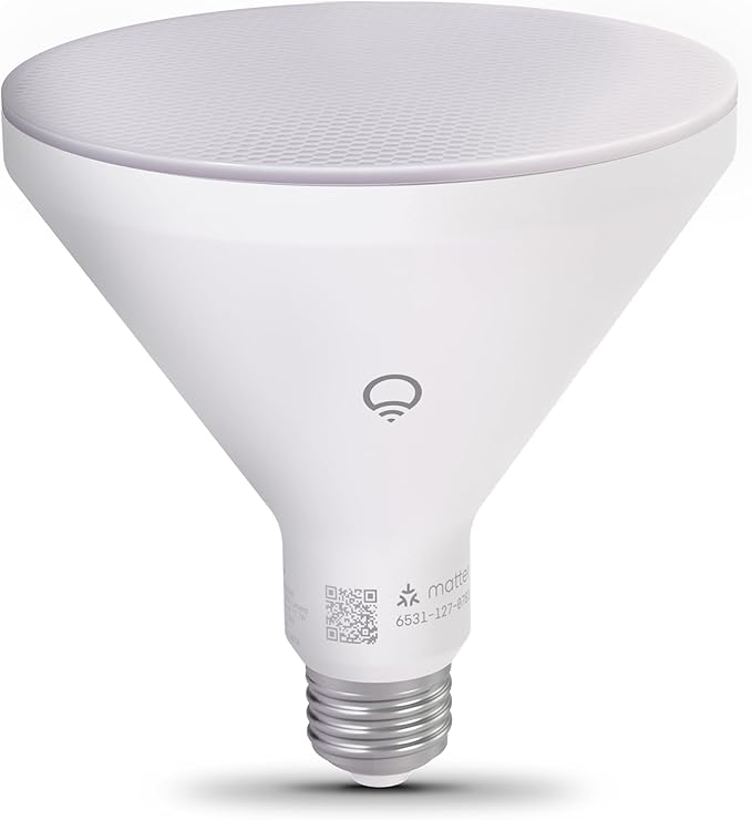 LIFX Smart Flood Light Bulb PAR38 E26 (1 Pack), Color Changing RGB + Warm White 1600 Lumens 150W Equivalent Tunable LED, 90+ CRI, Matter Compatible, Apple HomeKit, Alexa & Google Home Dimmable