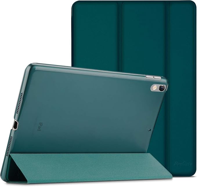ProCase Smart Case for 10.5” iPad Air 3rd Generation 2019 / iPad Pro 2017, Slim Stand Cover with Translucent Frosted Back for iPad Air 3 -Emerald