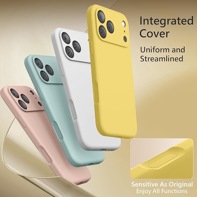 FireNova Magnetic for iPhone 17 Pro Case, Compatible with MagSafe, [Integrated Silicone Camera Control Button] [Camera Protection] Anti-Scratch Microfiber Lining Phone Case, 6.3", Yellow