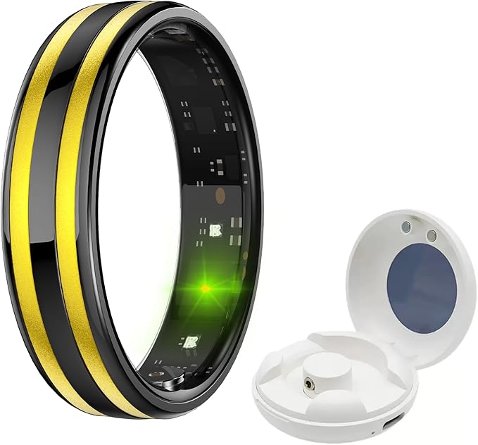 Smart Ring for Women Health Ring Fitness Ring Fitness Tracker with Sleep Heart Rate Monitoring Pedometer Calorie for Android iOS