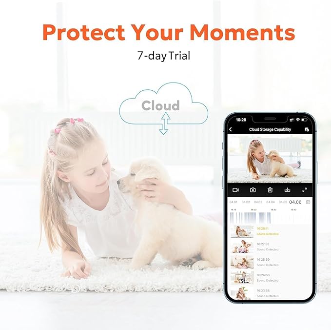 owltron Security Camera Indoor 2K, 360 Pan/Tilt Home Security Cameras with Motion Detection, Pet Cam WiFi with Phone App, Baby Monitor with Night Vision & Two Way Audio, 2 Pack