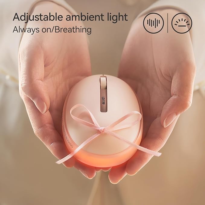 LOFREE Pudding Dual Mode Wireless Mouse with 5 Adjustable DPI Levels, Rechargeable, Office, for Windows, MacOS, iOS, Android, Compatible with PC, Mac, Laptop（Foundation）