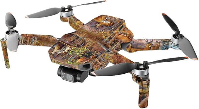 MightySkins Compatible with DJI Mini 2 Portable Drone - Deer Pattern | Protective, Durable, and Unique Vinyl Decal wrap Cover | Easy to Apply, Remove, and Change Styles | Made in The USA